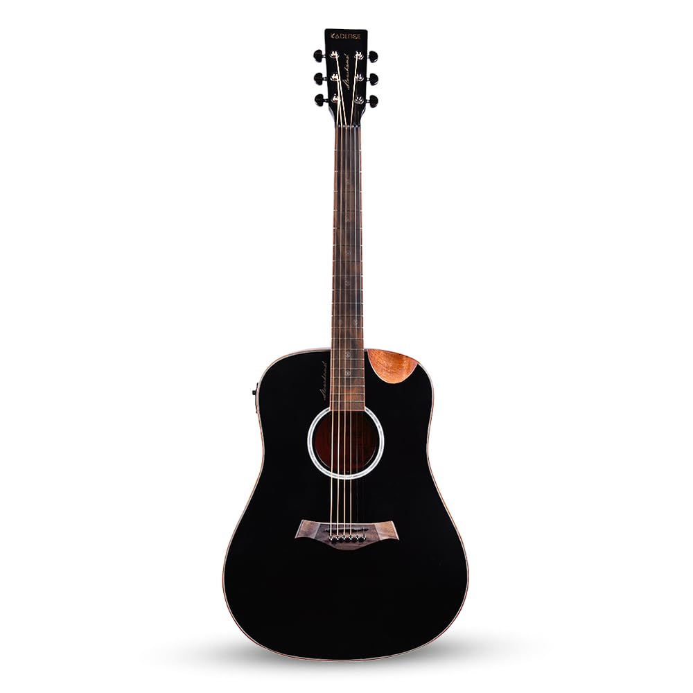 41” Black Spruce Wood Electro-Acoustic Guitar with Built-in Pickup P8564