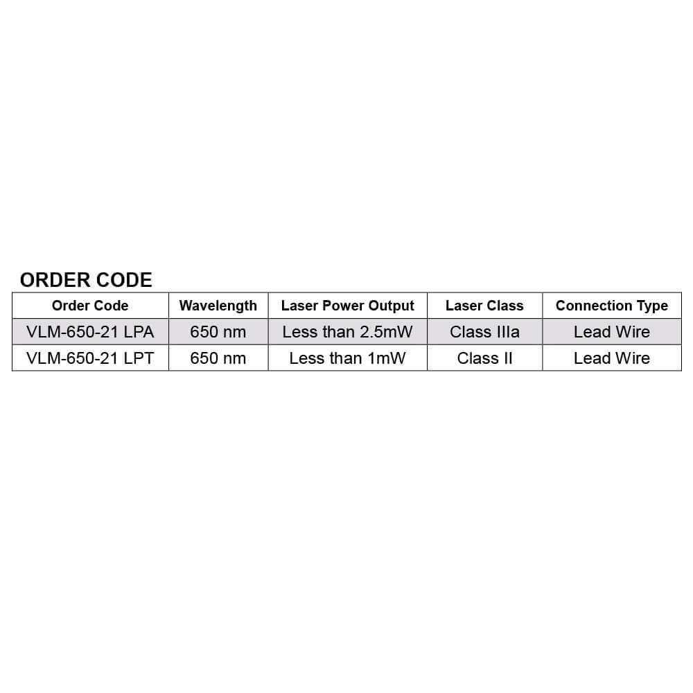 650nm Mini-Size Red Dot Laser Module J6099