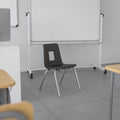 Black 14-inch Stack School Chair T184028