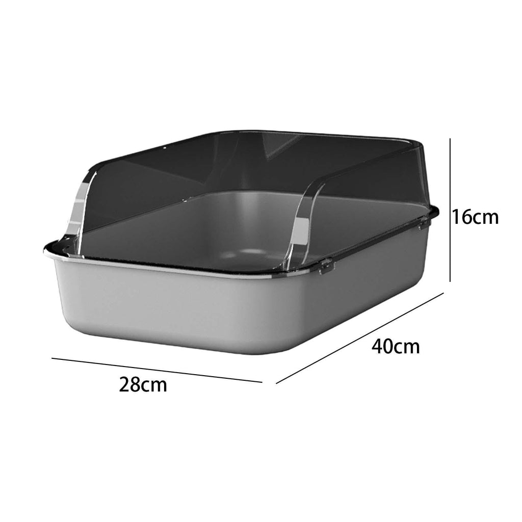 Open Top Sifting Litter Box Gray V26270