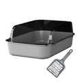 Open Top Sifting Litter Box Gray V26270