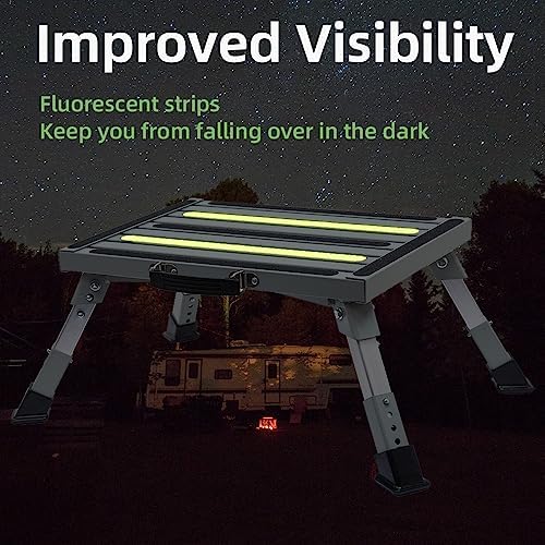 4-Level Adjustable Folding Iron RV Step Stool U643840