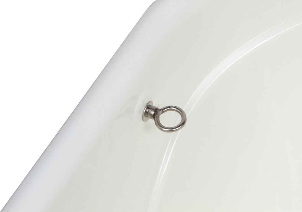 Portable Pet Bath Tub White 37.5"x19.5"x35.5" K147113