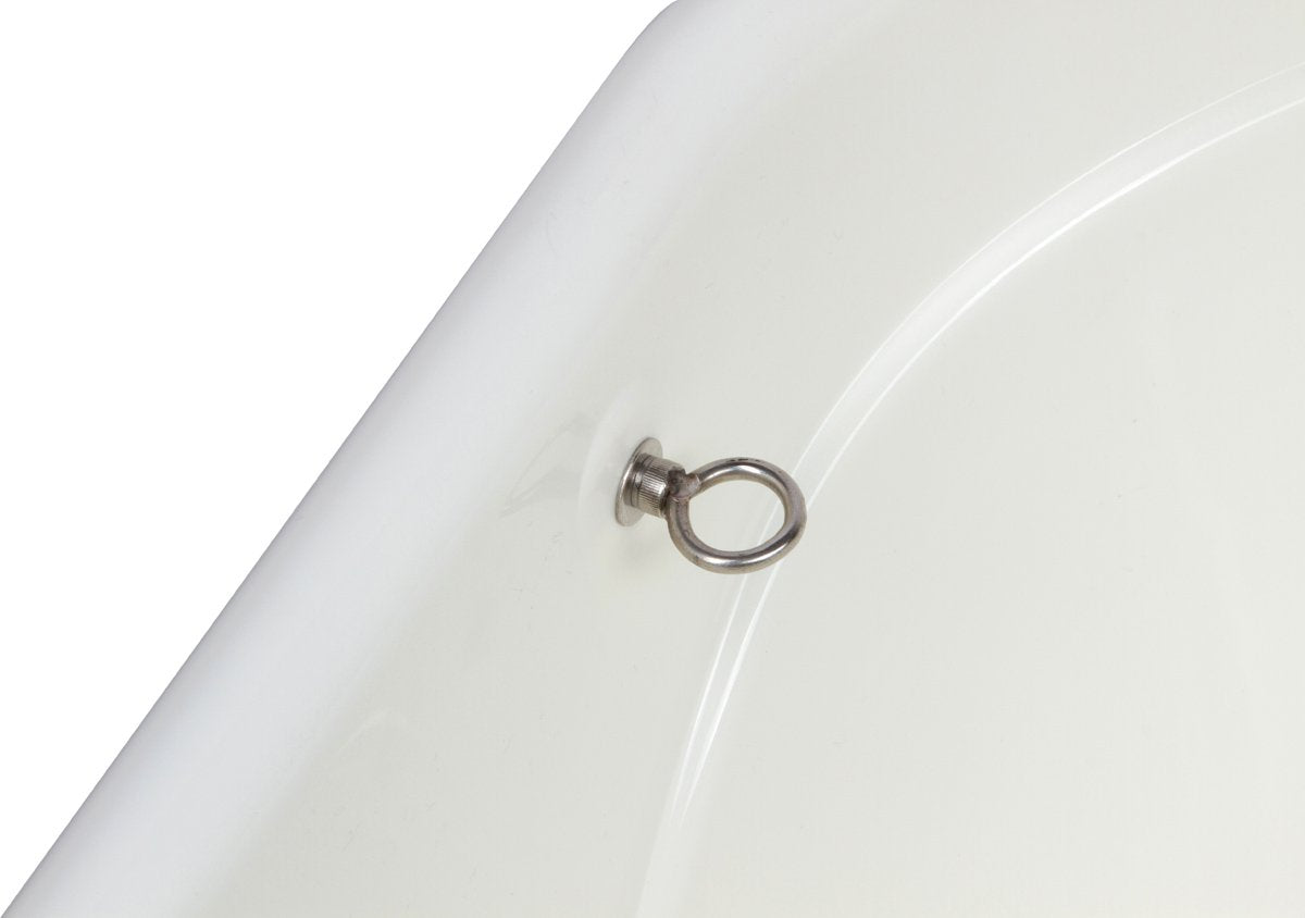 Portable Pet Bath Tub White 37.5"x19.5"x35.5" K147113