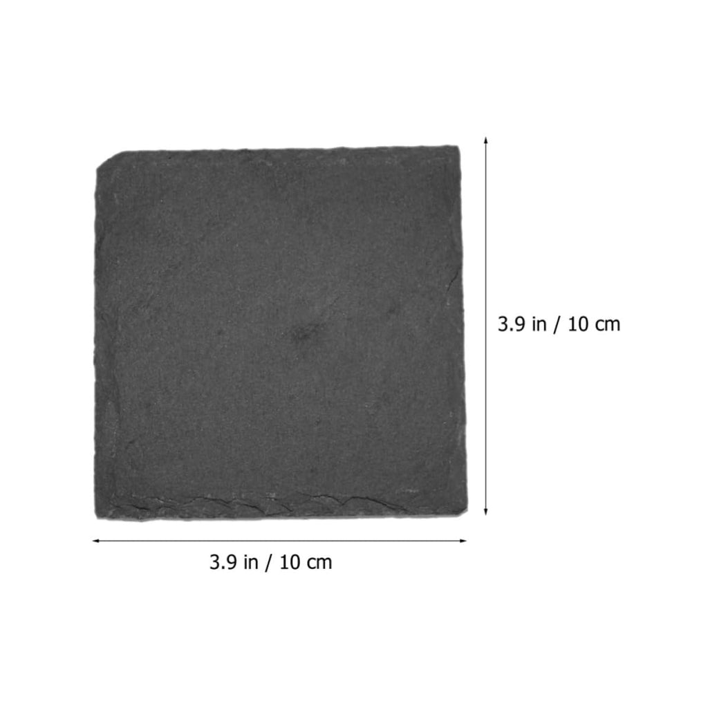 12pcs Natural Stone Square Coasters Set E5781