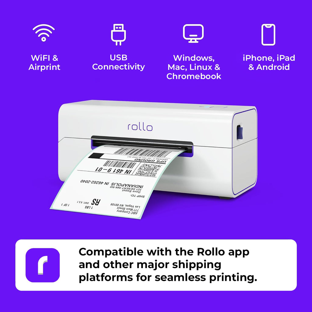 Wireless Wi-Fi 4x6 Thermal Label Printer D26729