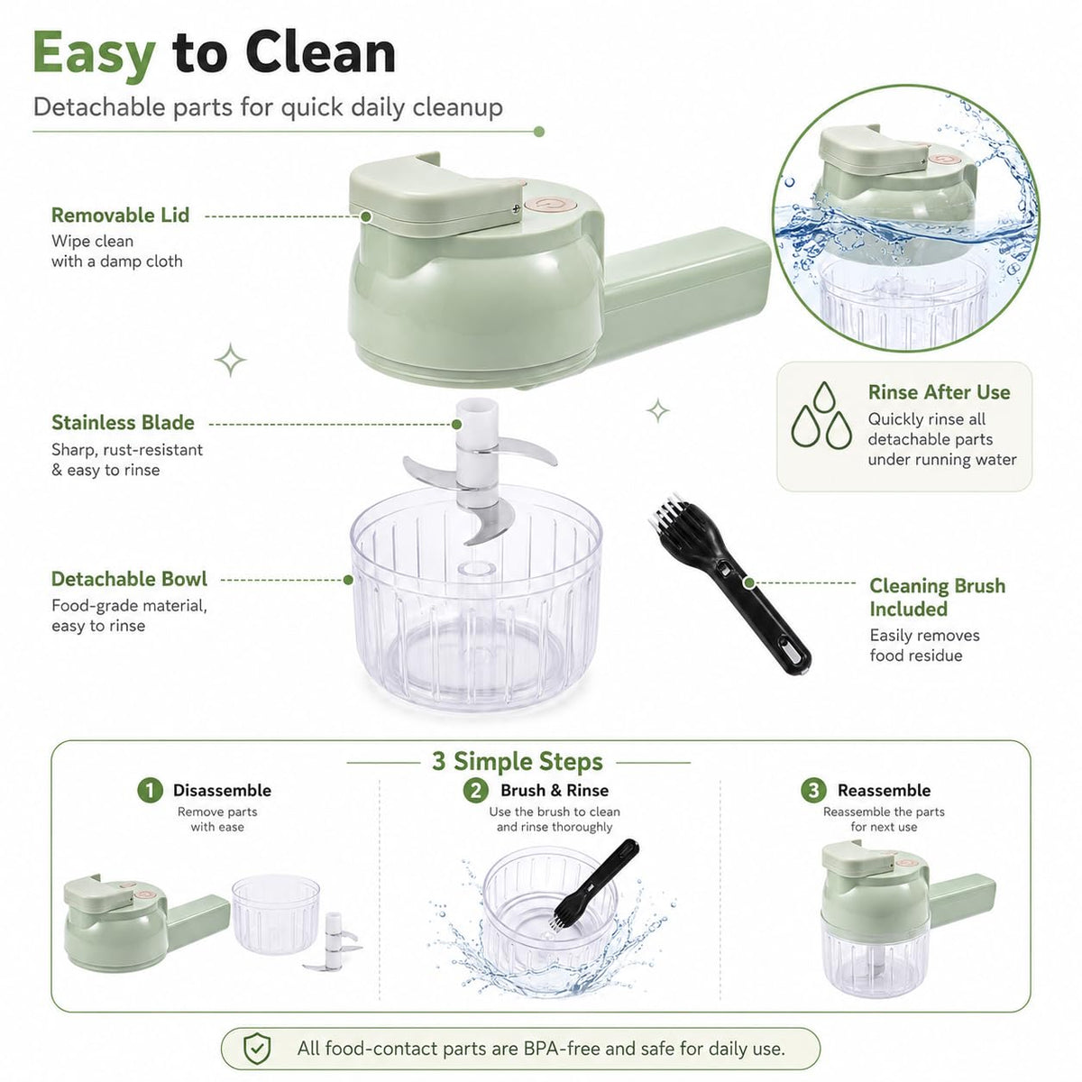 Handheld Electric Vegetable Cutter Set B4792