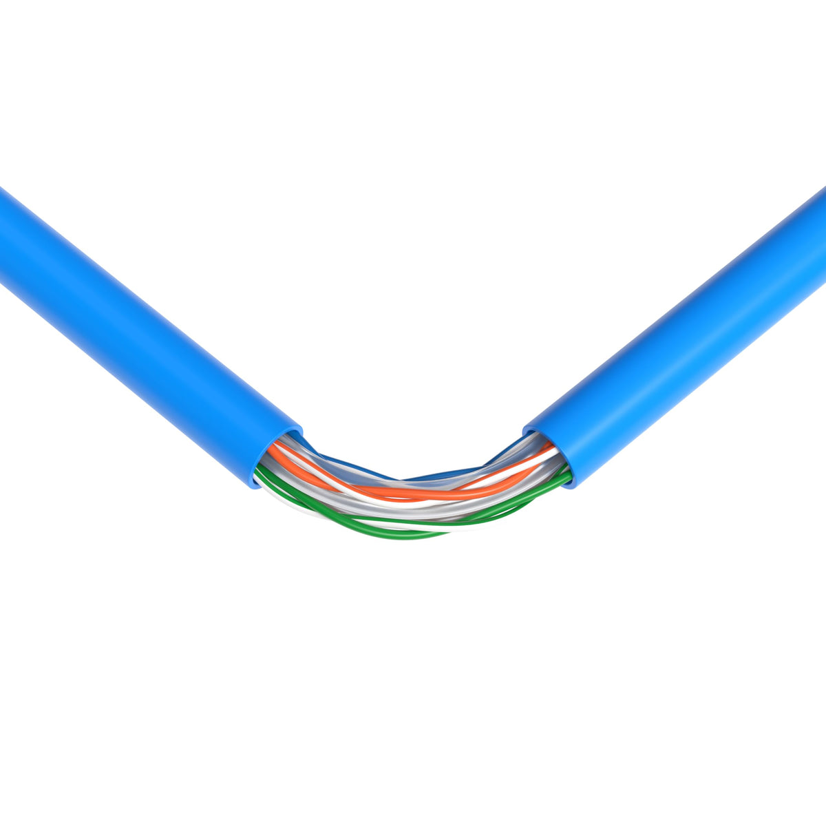 1000ft Plenum CMP CAT6 Solid Cable Blue Y887