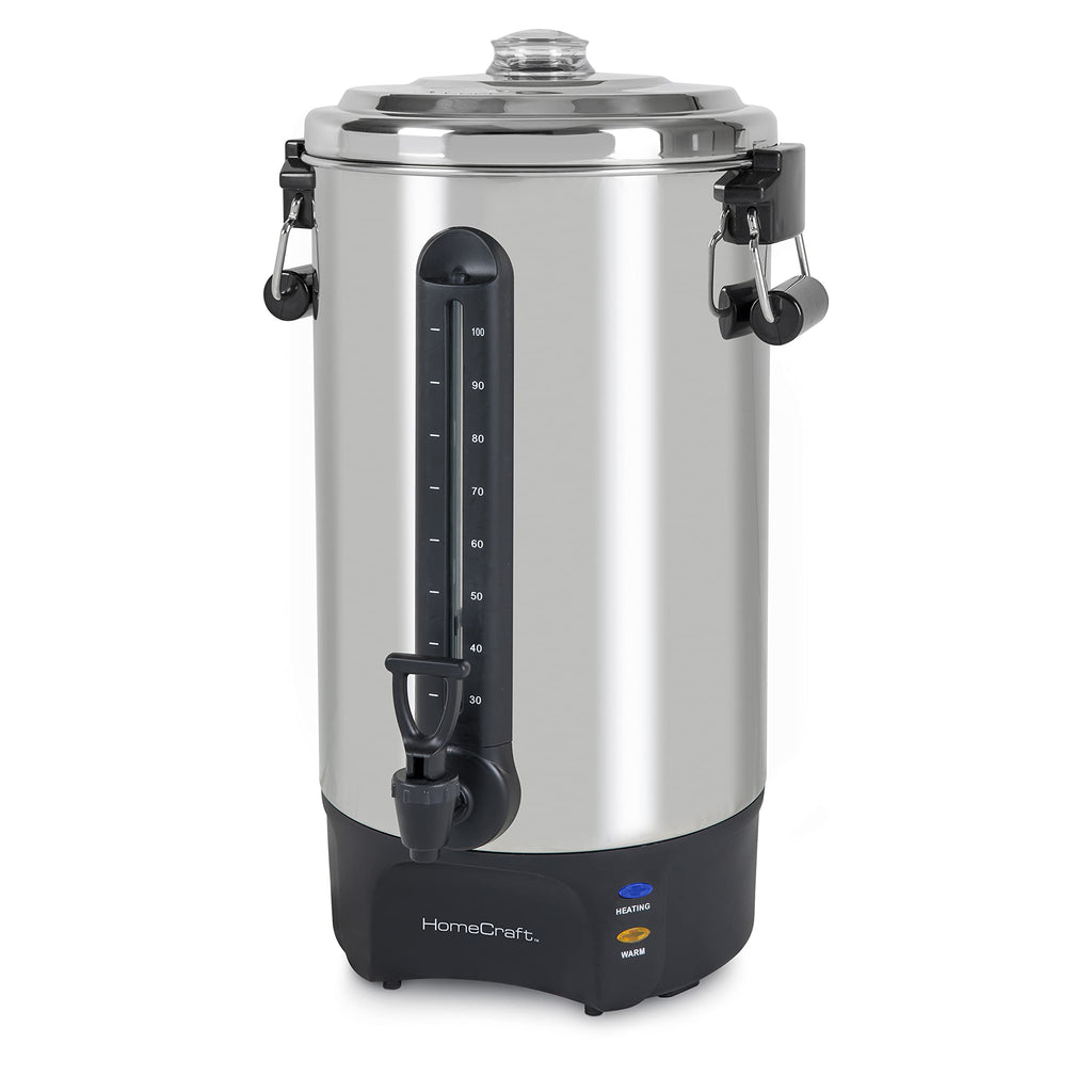 100-Cup Stainless Steel Coffee Urn and Hot Beverage Dispenser P38188