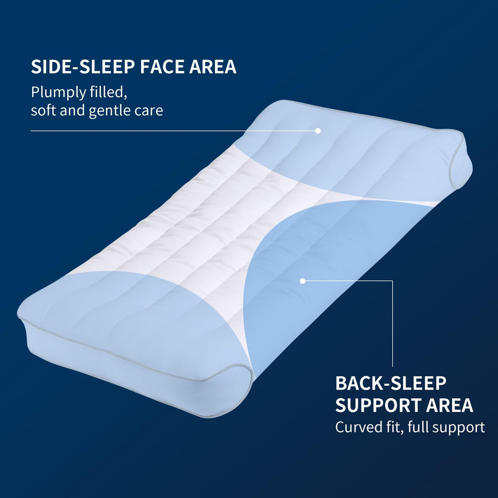 King Size Set of 2 Ultra Thin Pillow D488