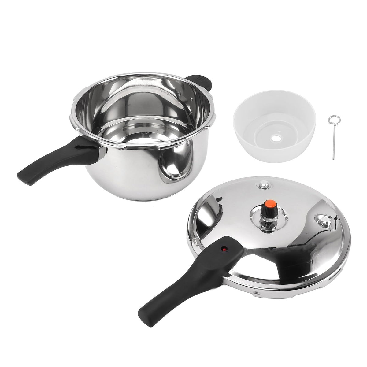 80KPA Stainless Steel Pressure Cooker with Safety Valve (3L) B5236