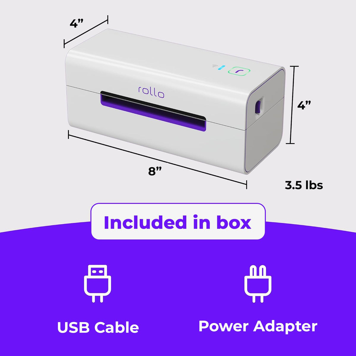Wireless Wi-Fi 4x6 Thermal Label Printer D26729
