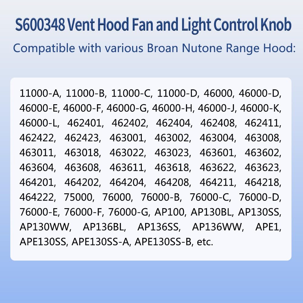Black Range Hood Knob Replacement Part V32308