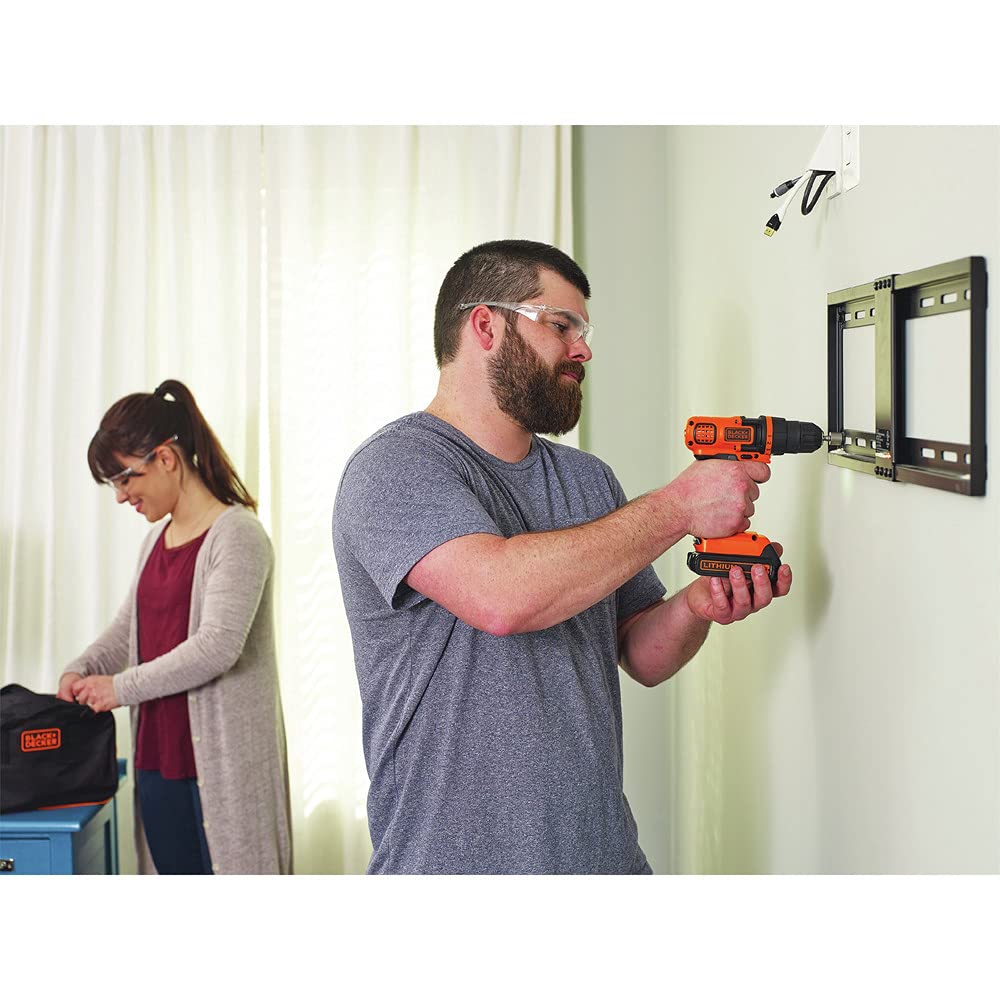 20V MAX 68-Piece Cordless Drill and Home Tool Kit with Storage Bag V343106