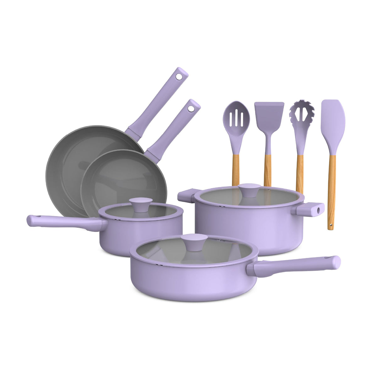 12 Piece Ceramic Nonstick Cookware Set T155270