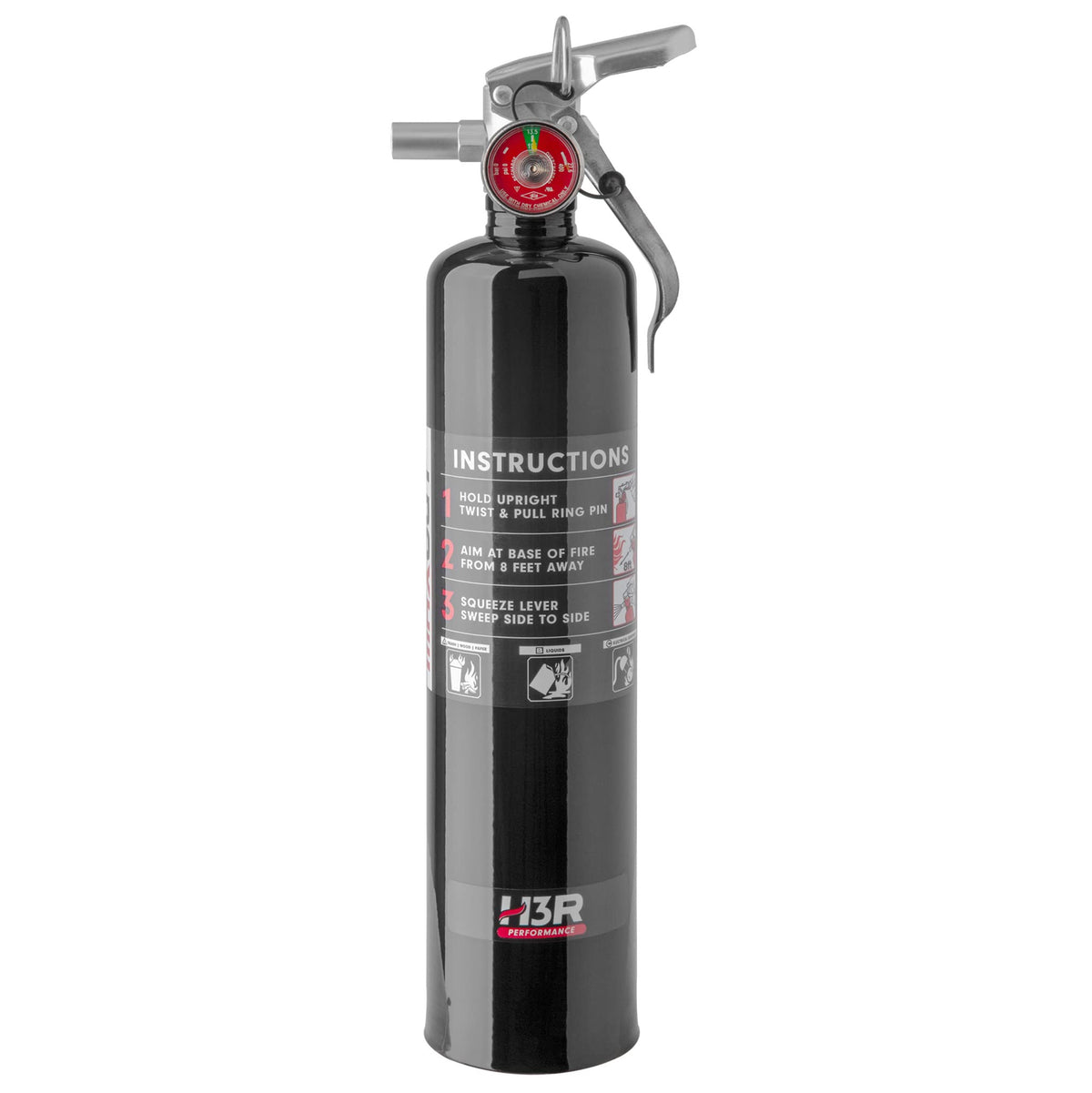 2.5 lbs Black Refillable Dry Chemical Fire Extinguisher Y267