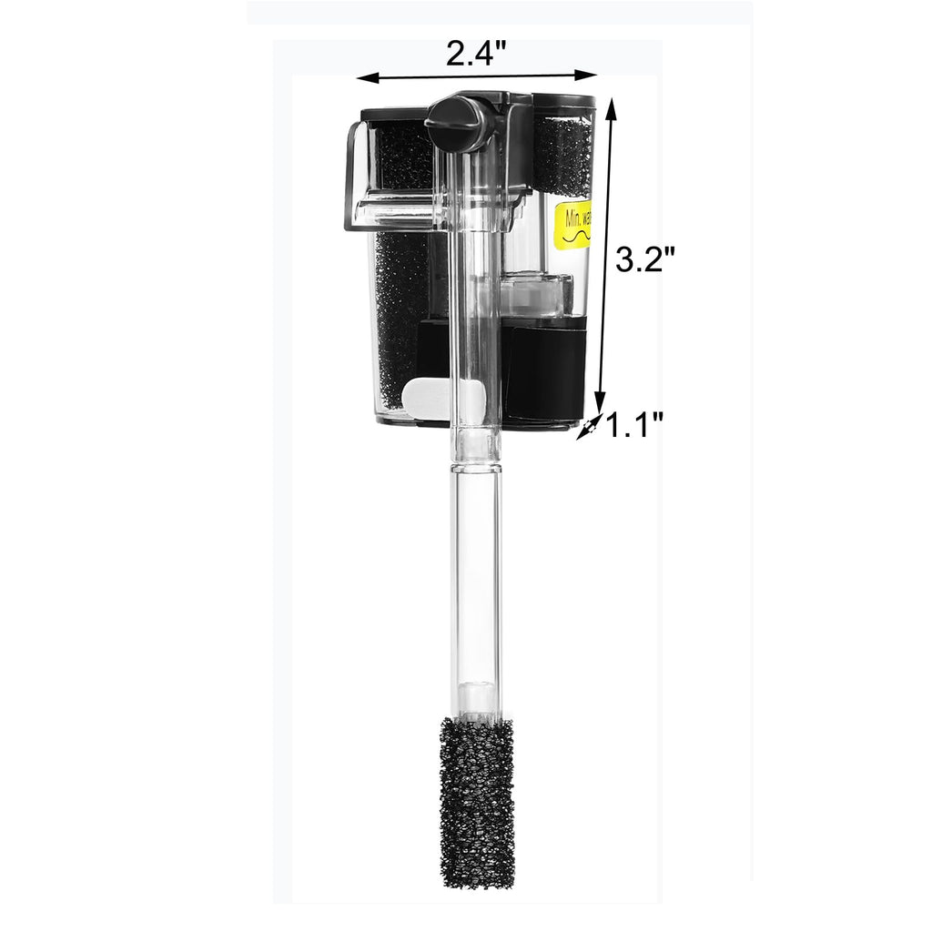 Aquarium Hang on Power Filter 3 Gallon 65GPH C478
