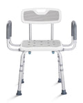 Height Adjustable Shower Chair with Back and Arms R6895