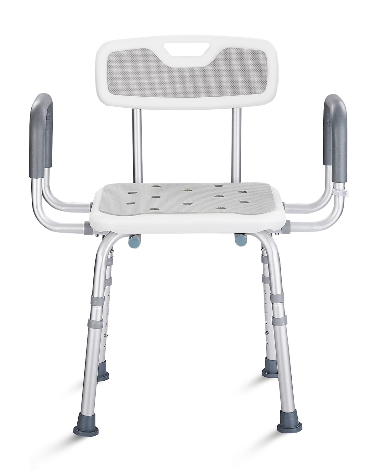 Height Adjustable Shower Chair with Back and Arms R6895