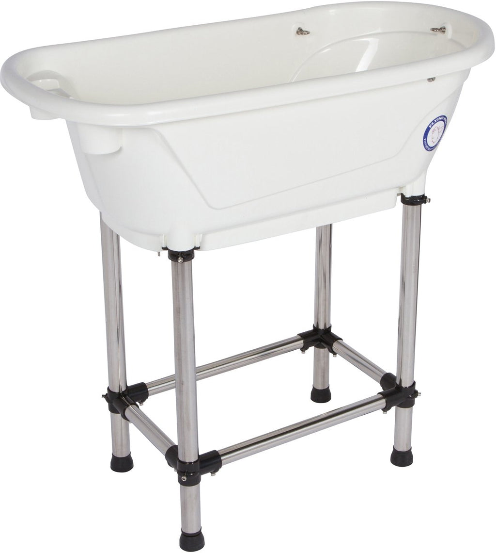 Portable Pet Bath Tub White 37.5"x19.5"x35.5" K147113