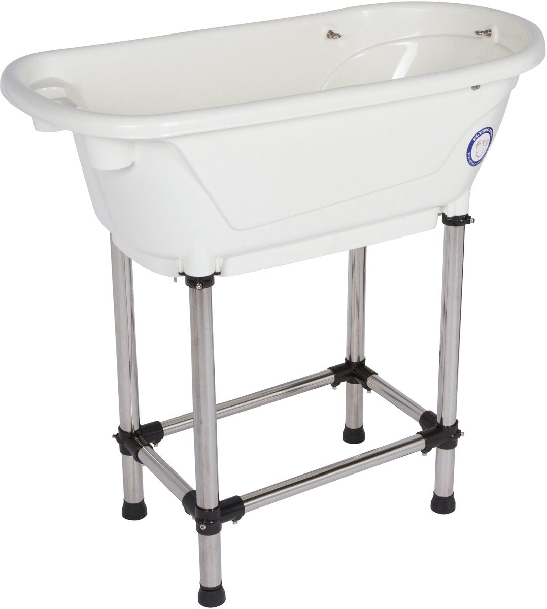 Portable Pet Bath Tub White 37.5"x19.5"x35.5" K147113