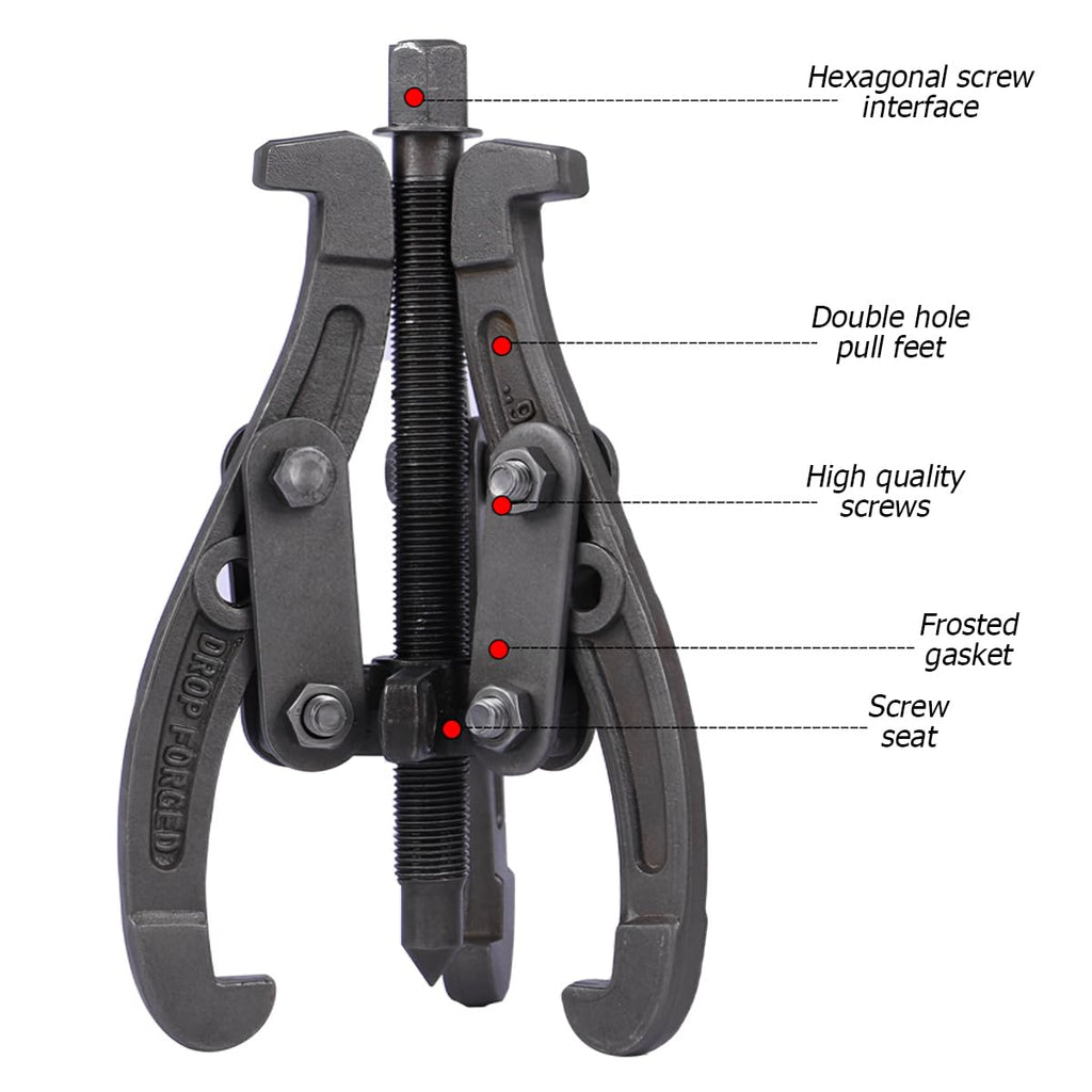 6 Inch 3-Jaw Bearing Puller with Reversible Jaws F1171