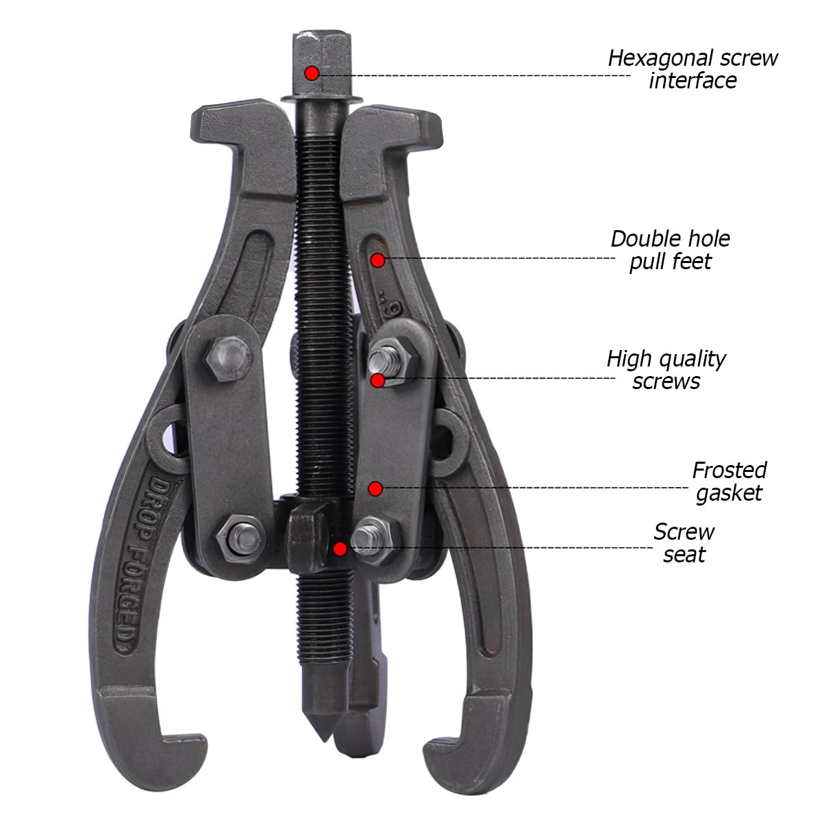 6 Inch 3-Jaw Bearing Puller with Reversible Jaws F1171
