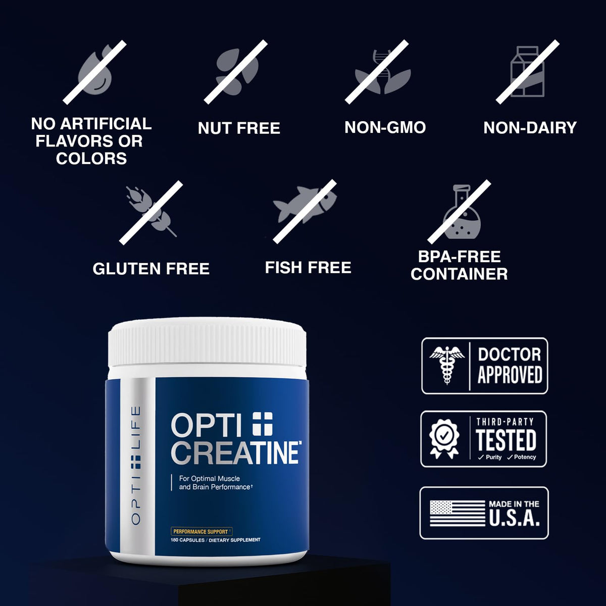 Creatine Monohydrate Capsules 2.5g 180 Count R294869