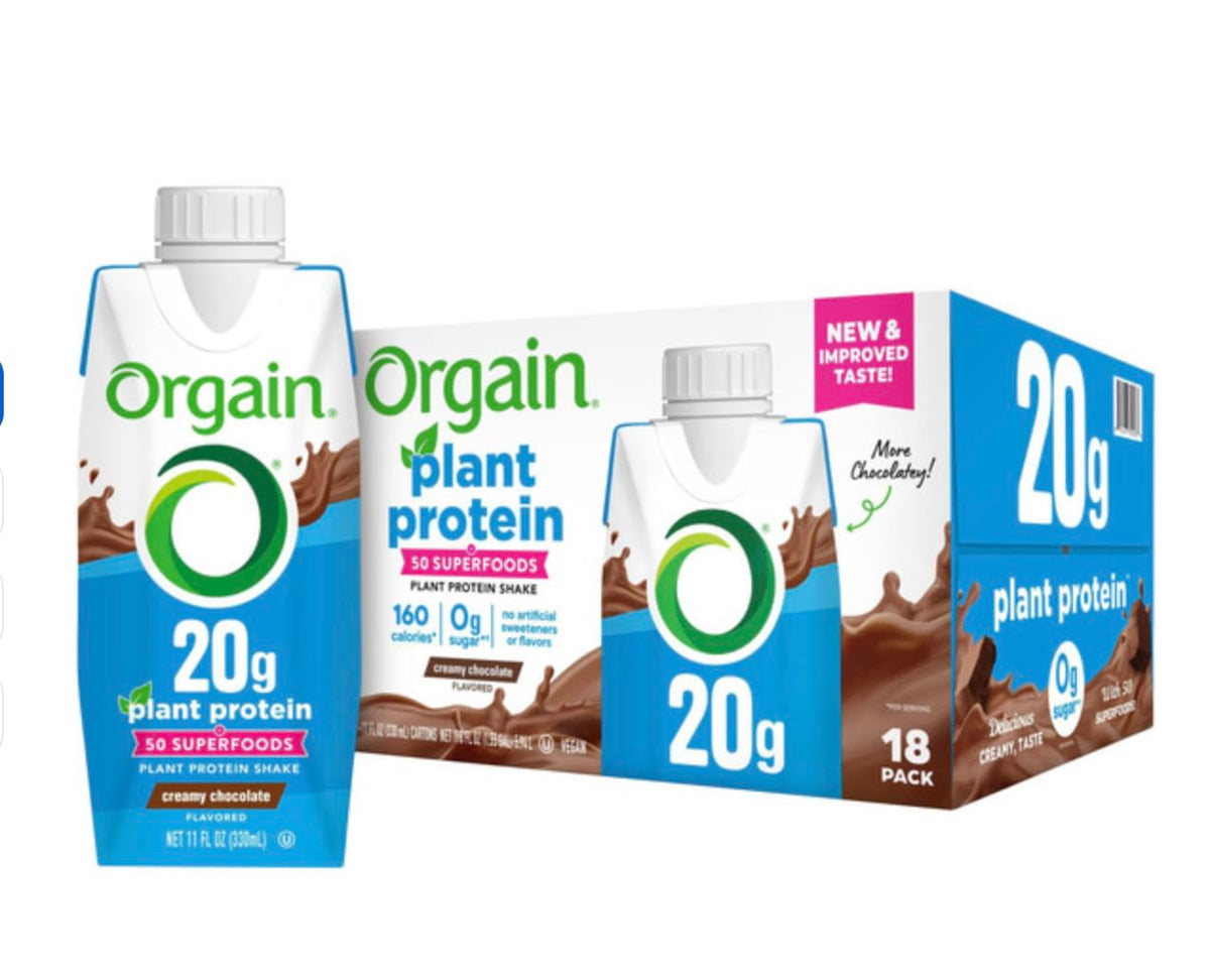 Plant-Based Protein Shake Creamy Chocolate 11 fl oz 18-pack T8380