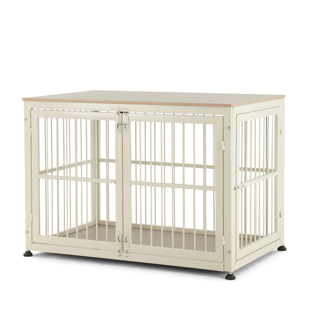 48" Rustic Heavy Duty Wooden Dog Crate Furniture O308634