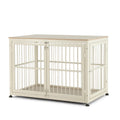 48" Rustic Heavy Duty Wooden Dog Crate Furniture O308634