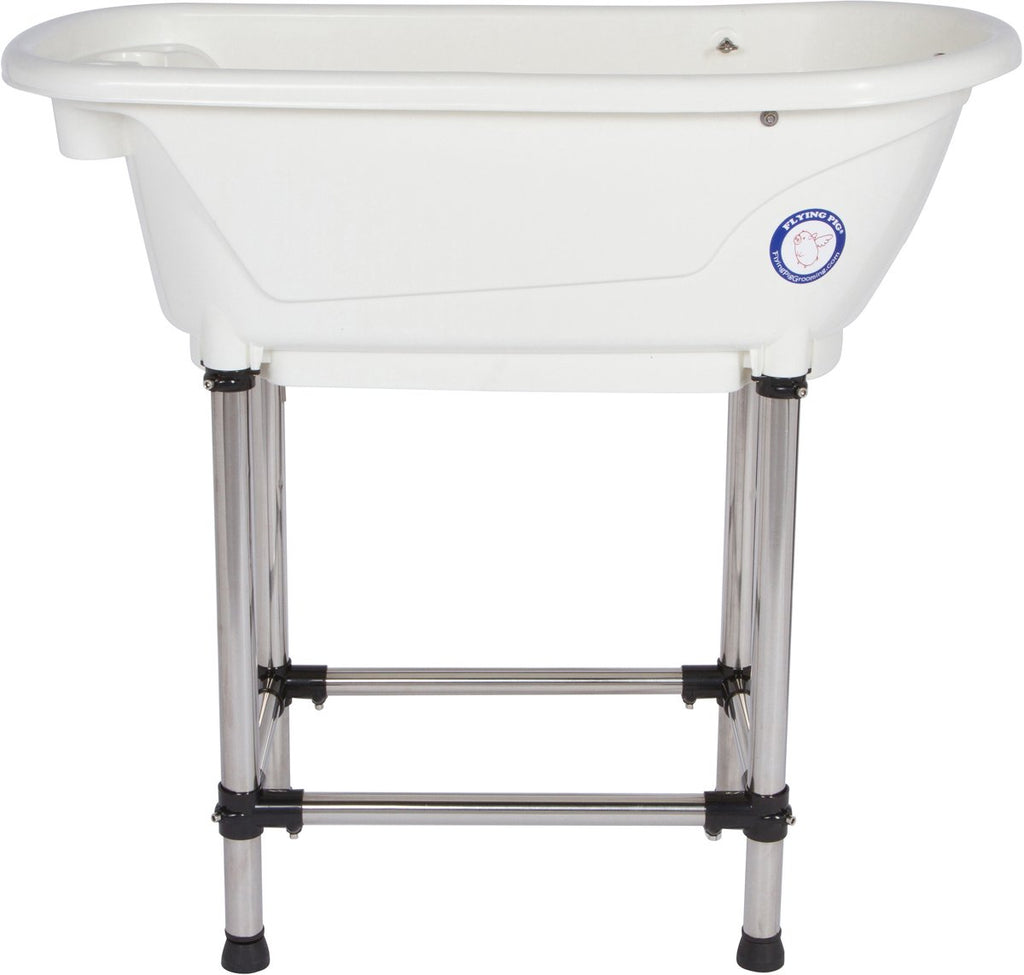 Portable Pet Bath Tub White 37.5"x19.5"x35.5" K147113