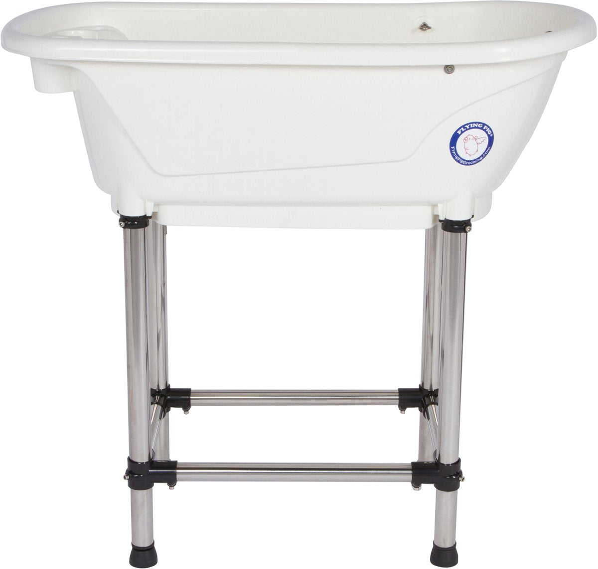 Portable Pet Bath Tub White 37.5"x19.5"x35.5" K147113