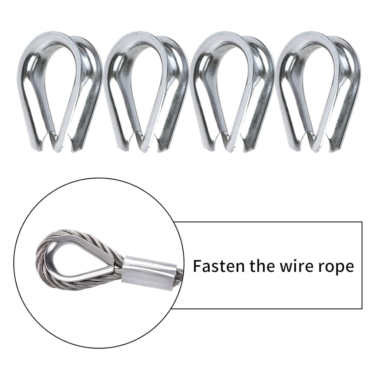 1/8 inch Stainless Steel Wire Rope Kit, 33ft U58283