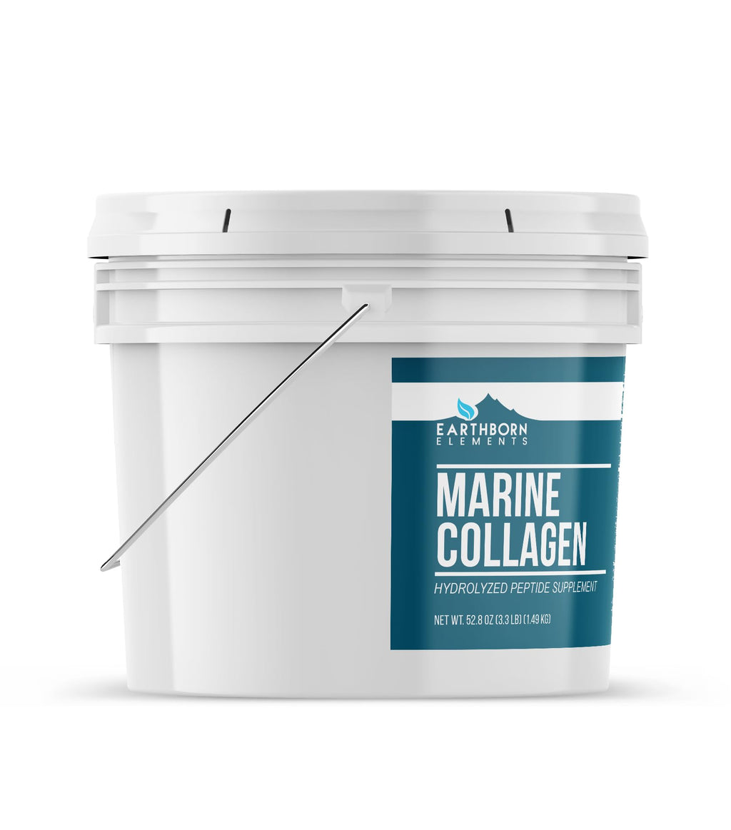 Hydrolyzed Marine Collagen Peptides Powder Dietary Supplement 52.8 Ounce T693662