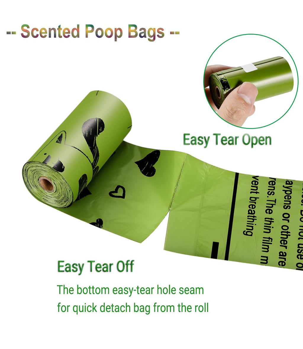 Biodegradable 540 Count Dog Poop Bag with Dispenser Y412889