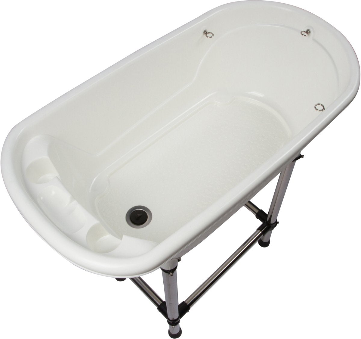Portable Pet Bath Tub White 37.5"x19.5"x35.5" K147113