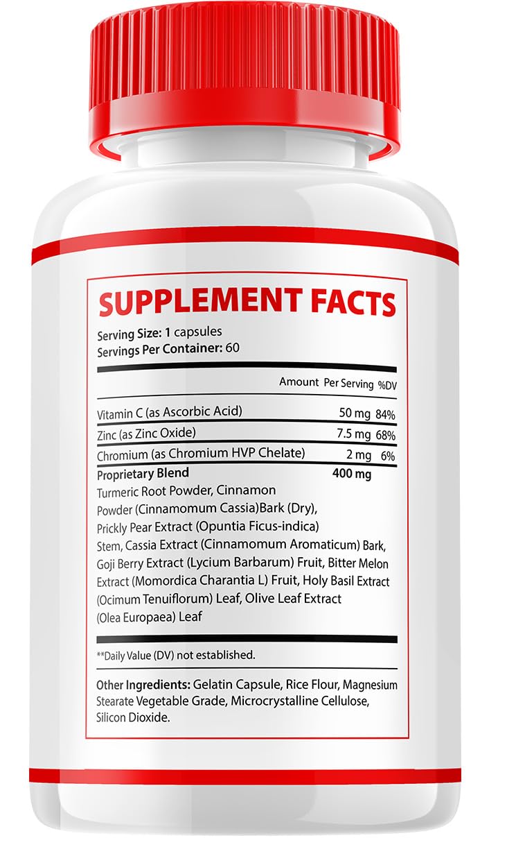 All Natural Sugar Support Capsules 120 Capsules E900