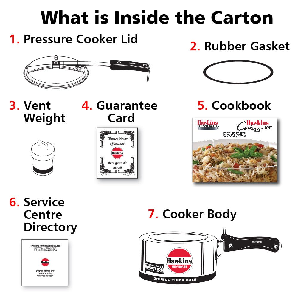 2 Litre Aluminium Pressure Cooker P881154