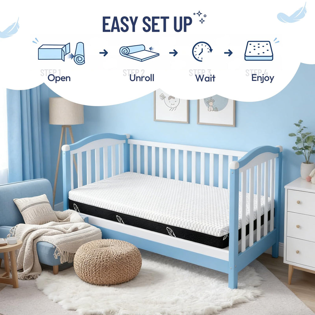 52 x 27 Dual-Sided Memory Foam Crib Mattress H395