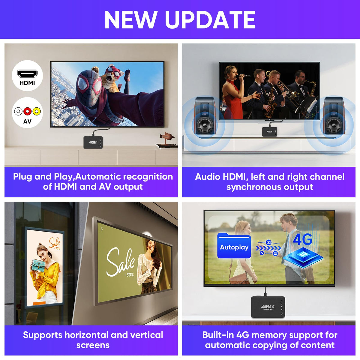 4K HDMI TV Media Player Z98775