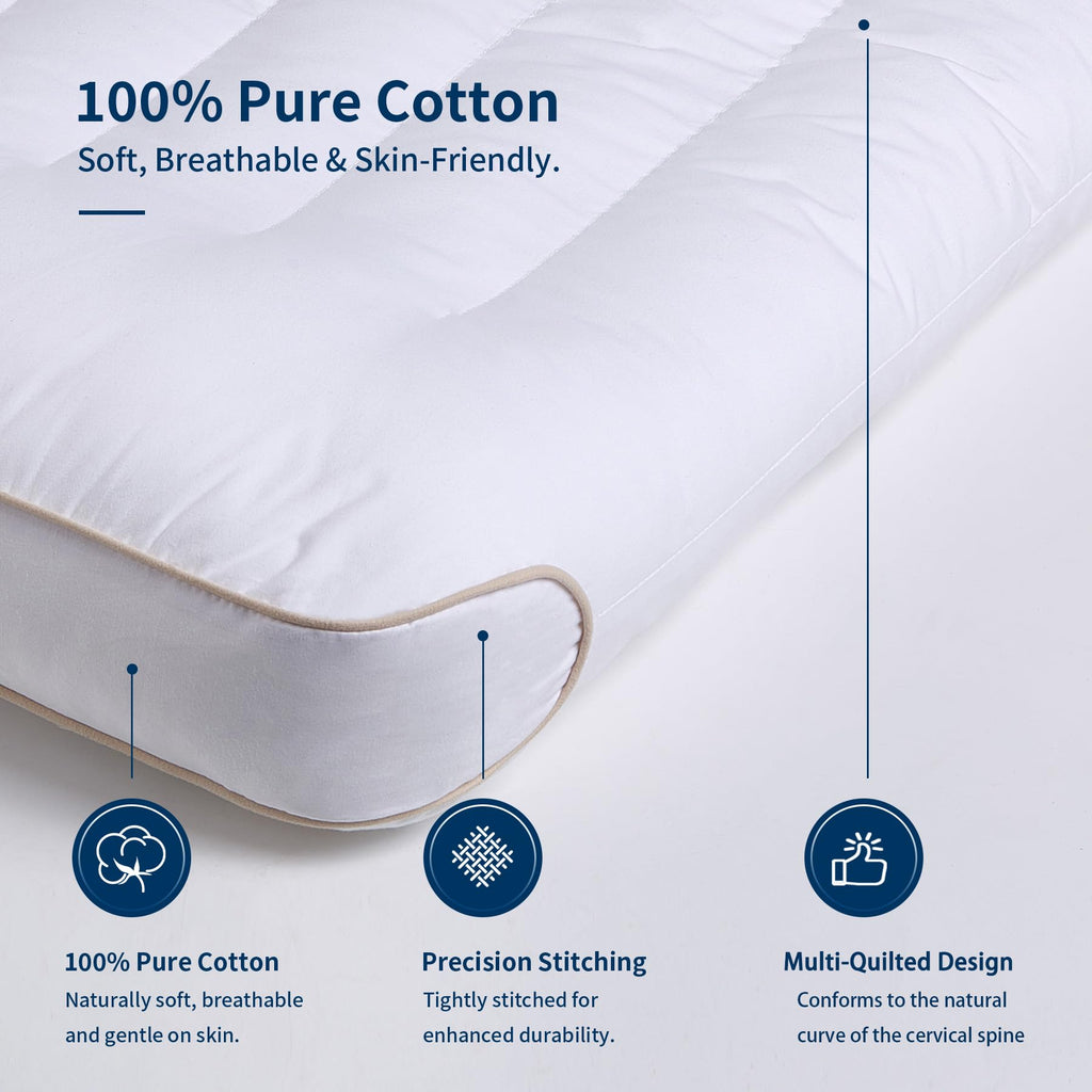 King Size Set of 2 Ultra Thin Pillow D488