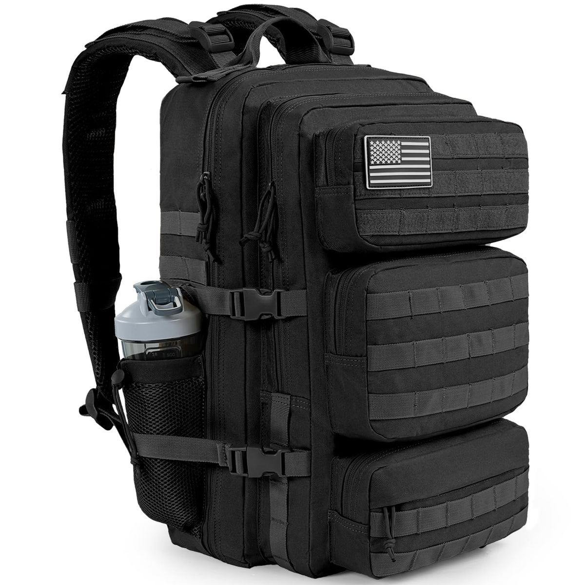50L Military Tactical Backpack Black U80238