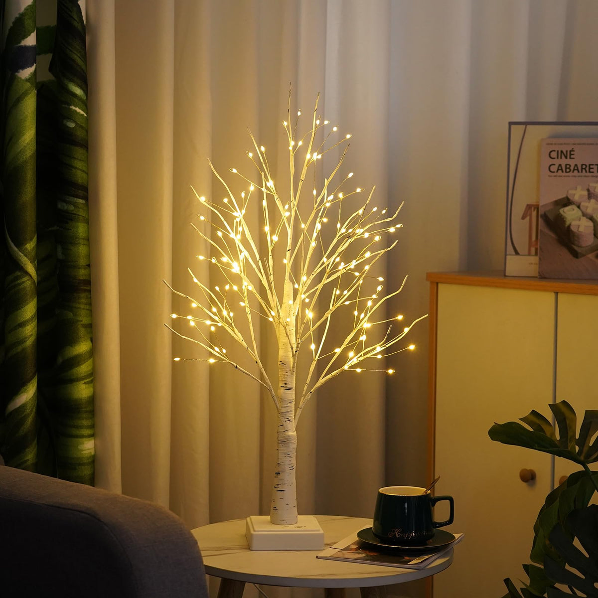 144 LED Birch Tree Lights with Remote Control A4470