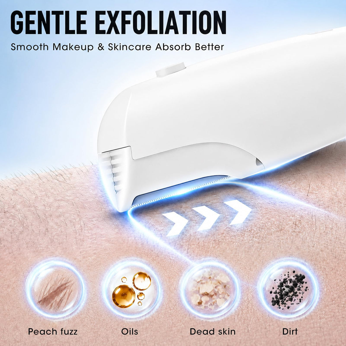 Rechargeable Dermaplane Razor with 5 Replacement Blades V464247