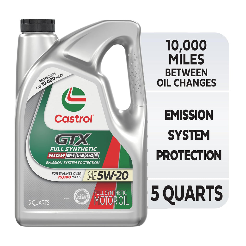 Full Synthetic High Mileage 5W-20 Motor Oil, 5 Quart D196