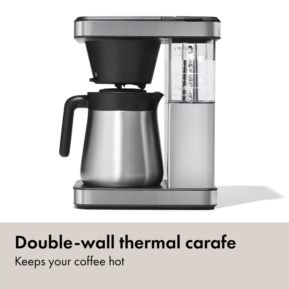8-Cup Stainless Steel Thermal Carafe Coffee Maker Q858853