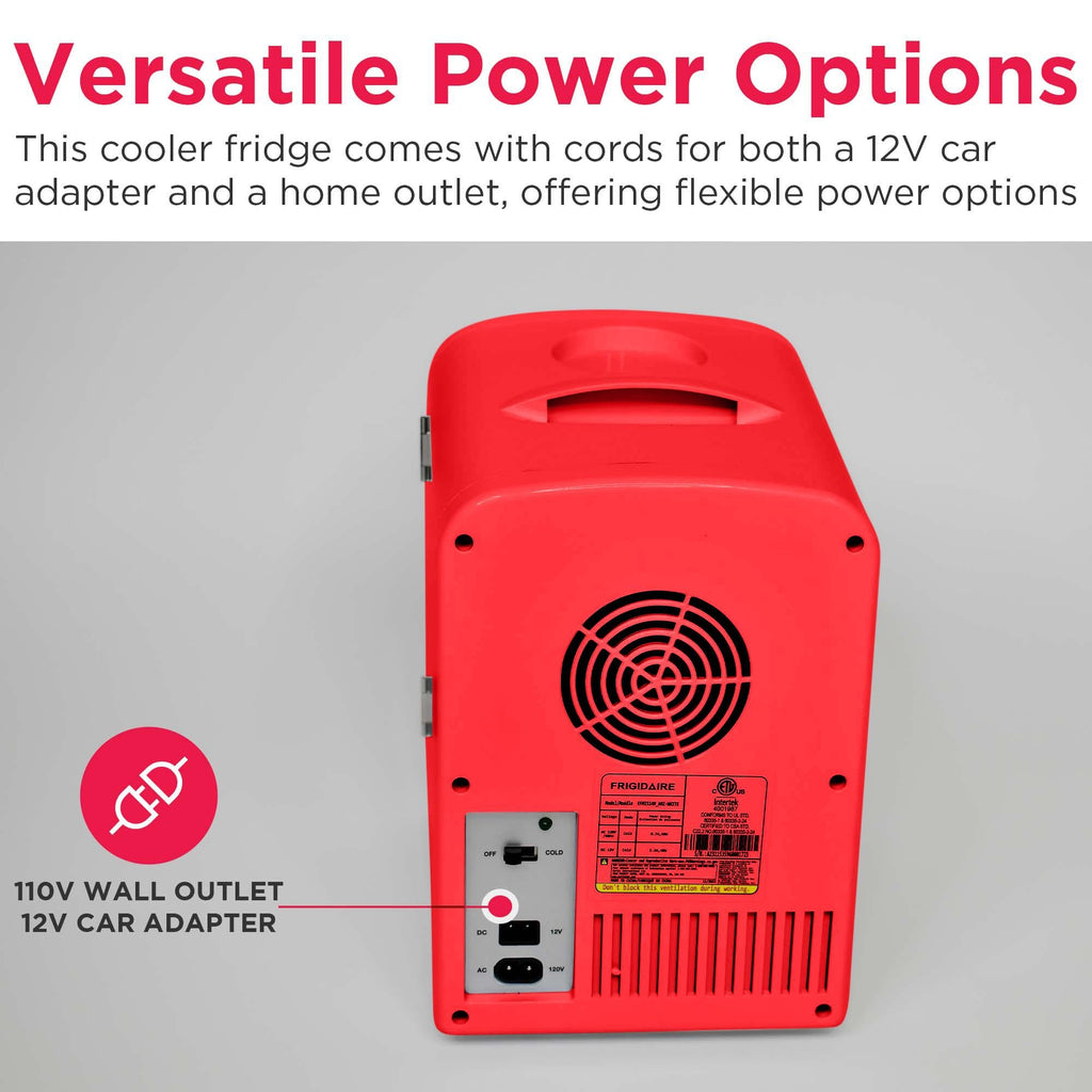 Portable Mini Fridge Cooler, 4 Liter, Red L357