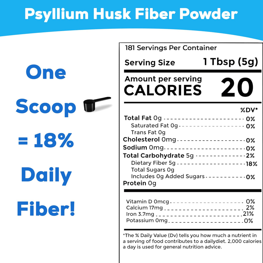 Psyllium Husk Powder 32oz Finely Ground J176