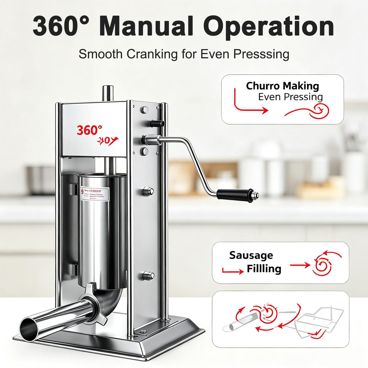 Sausage Stuffer and Churro Machine Combo B686308